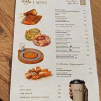 Menu at Taşko in Istanbul