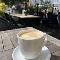 Cappuccino with oatmilk   at Cafe Vin & Brød in Maribo