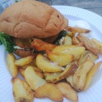 Veganer Burger at Cafe Vin & Brød in Maribo