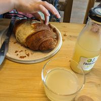 croissant at Oat and Bean in Cardiff
