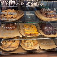 Various vegan bakes at Oat and Bean in Cardiff