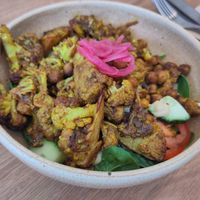 Spiced cauliflower salad at Oat and Bean in Cardiff