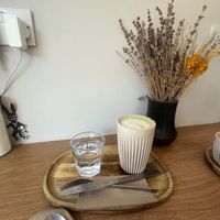 Matcha Lattee  at Oat and Bean in Cardiff