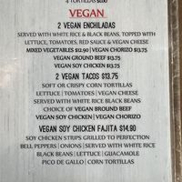 Menu Feb 2025  at Salsa Restaurant & Bar in Tavares