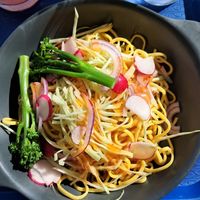 Noodel salad at Loch Ness Clansman Cafe   in Inverness
