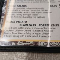 Salad & Jacket Potatoes options. at Rainbow Tea Rooms in Chester