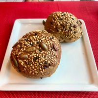 Vegan bread rolls at Sofra Bld in Abu Dhabi