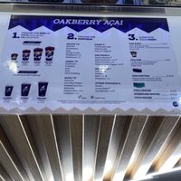 Menu  at Oakberry - Marbeuf in Paris