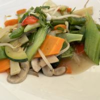 Veggies  at Le Dragon  in Mondorf Les Bains