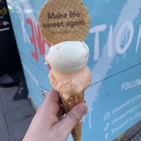 Ice cream in cone   at Sweet n joy  in Frankfurt