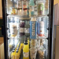 Grab and go fridge  at Greenstraw Cafe in Newtown