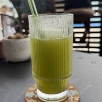 Green juice   at Blessings Home & Café in Koh Phangan