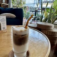 Ice coffee latte  at Blessings Home & Café in Koh Phangan