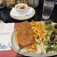 Plant based omelet sandwich  at Carnegie Diner & Cafe in New York City
