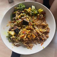 Vegan dish (a mix of everything they have that was vegan) at Toko Cendana in The Hague