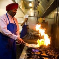 One of their awesome staff members at India Palace in Provo