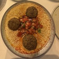 Falafel hummus bowl   at Hummus Eliyahu in Paphos