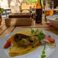 Spinach Pancake at Soul Kitchen in Sofia