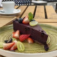 Blueberry cheesecake   at Soul Kitchen in Sofia