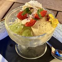 Ice cream - pistachio and chocolate   at Soul Kitchen in Sofia