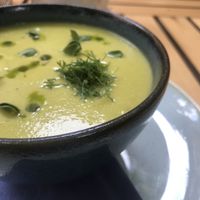 zucchini soup at Soul Kitchen in Sofia