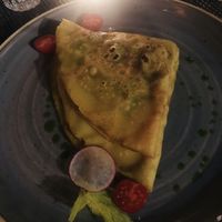 Spinach pancake (crepe) at Soul Kitchen in Sofia
