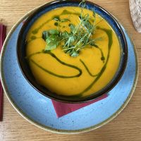 Tomato soup at Soul Kitchen in Sofia