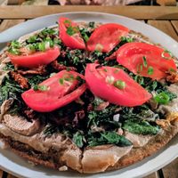 Pizza "Mediterranea" at Soul Kitchen in Sofia