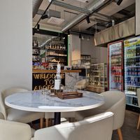 Some of the restaurant's interior at Ristorante Argegno in Helsinki