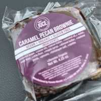 Carmel Pecan Brownie  at Raw Juce in Boca Raton