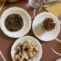 Delicious vegan deserts, especially tiramisu   at Café Petiole in London