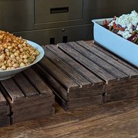some of the salads and quiche at Café Petiole in London