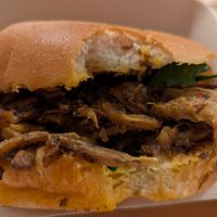 Mushroom mustard bun at Café Petiole in London