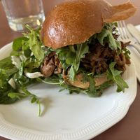  Mustard mushroom brioche - delicious!  at Café Petiole in London