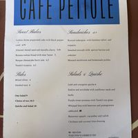   at Café Petiole in London