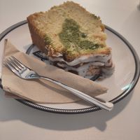 Vegan matcha orange cake at Soul of Coffee in Berlin