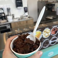 1 scoop double chocolate cookie dough   at Mucho Burrito in Kamloops