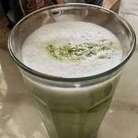 Vegan matcha latta at Guava in Sittard