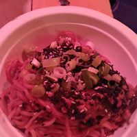 Korean noodles (very tasty but very tiny and extortionately priced) at Pas in Milan