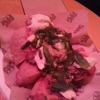 Dirty pizza (12 euros, absolutely crazy) at Pas in Milan