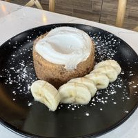 The Vegan Iced Banana Cake which is also gluten free    at Roman's Pizza House in Absecon