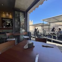 Outdoor Terrace   at Caffè Solaris in Taormina