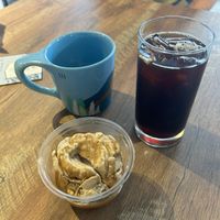 Affogato and an iced americano  at Big Island Coffee Roasters in Hilo