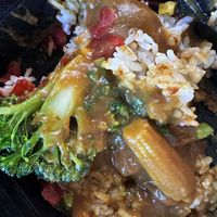 Rice Steamed Vegetable Curry  at Curry Life in San Jose