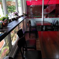 Seating at Mervan Bistro in Berlin