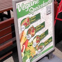 Vegan menu at Mervan Bistro in Berlin