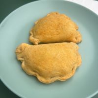 Homemade vegan Empanadas with vegan chorizo  at Che Vous in Ibiza