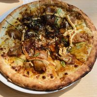 Teriyaki chicken pizza (vegan)  at HND - Chaya Vegan Friendly Tokyo - T3 in Ota