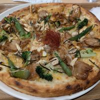 Vegan pizza at HND - Chaya Vegan Friendly Tokyo - T3 in Ota