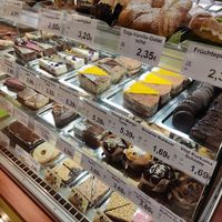 All vegan cake selection at Maran Vegan in Vienna